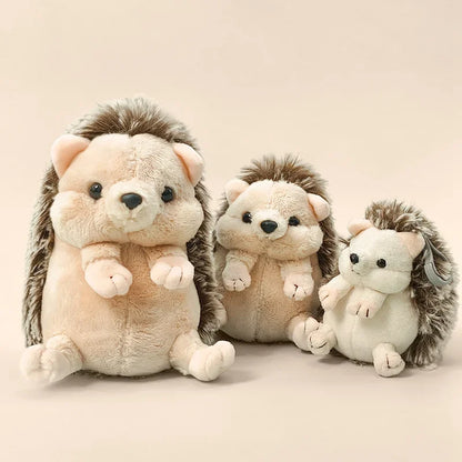 Lovely Baby Hedgehog Plush Toys Soft Stuffed Lifelike Hedgehog Pendant Doll Lovely Desktop Pet Kawaii Keychain Bags Decor