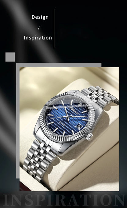CHENXI 004D Men Quartz Watches Luxury Stainless Steel Waterproof Luminous Date Casual Wristwatch for Male