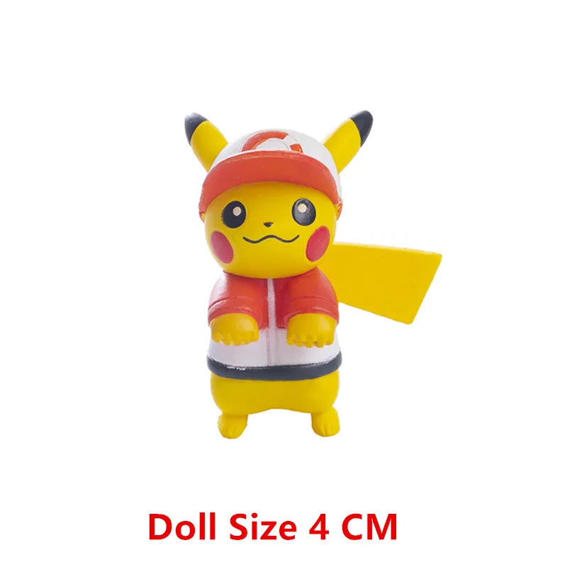 Pokemon Anime Figure Pikachu Eevee Charizard Mewtwo Cartoons Figure Collection Model Pocket Monster Action Toys Kids Birthday Gi