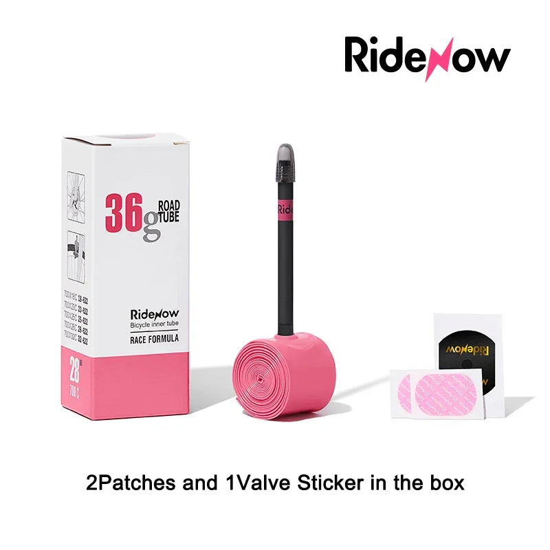 RideNow Ultralight Bike Inner Tube Black Valve 700c Road Bike TPU Inner Tube French Valve Bicycle Inner Tubes Bike Parts