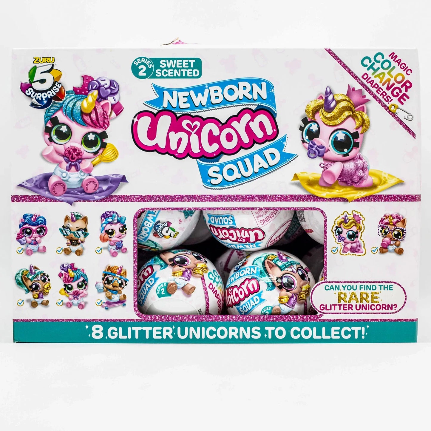 5x Surprise Ball Unicorn Monster Trucks Blind Box Doll Gifts Toy Model Anime Figures Collect Ornaments