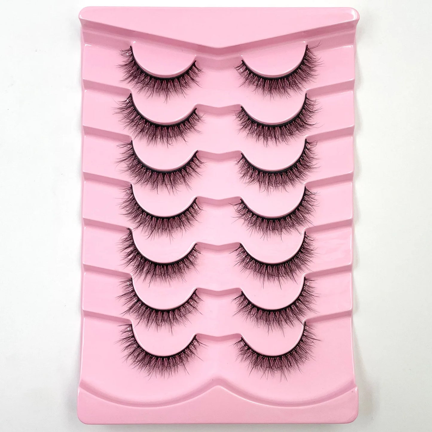 New 7 pairs of thick, 3D simulation mink fur fake eyelashesshort, dramatic fake eyelashes  wholesale full line fake eyelash make