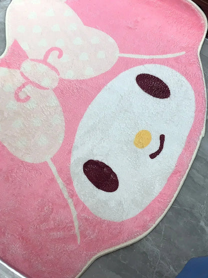 Kawaii My Melody Carpet Kawaii Home Soft Fur Rugs Girls Bedroom Living Room Floor Mat Doormat Decoration Cartoon Gift For Girl