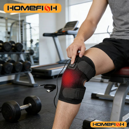 Electric Knee Heating Pad - USB Powered Warm Brace, Adjustable Thermal Wrap for Daily Knee Support