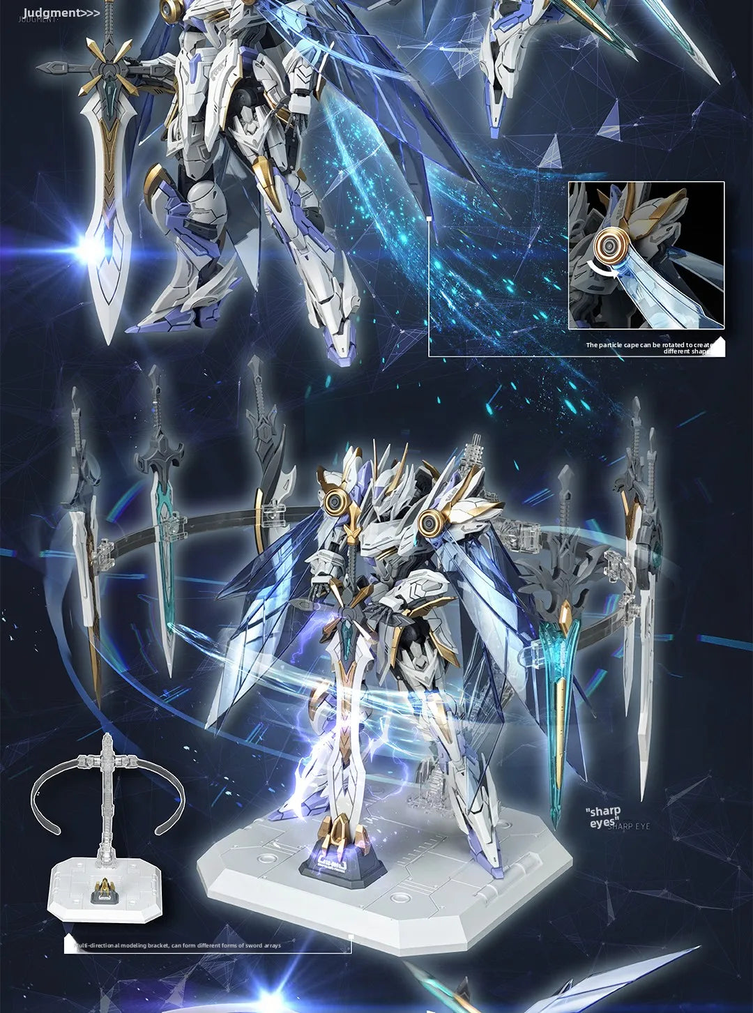 SNAA Knights of The Round Table Percival Tristan Achilles Lancelot Model Kit Collectible Action Figure with Dual Armor Modes