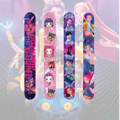 Colorful Anime Girl Slap Bracelets, Fun Snap Wristband Toys for Kids Birthday Party, Classroom Rewards & Holiday Gifts