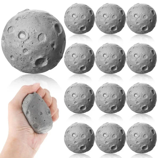 1/3/5PCS Squeeze Anxiety Fidget Sensory Balls for Children Moon Stress Balls Birthday Party Supplies School Carnival Reward