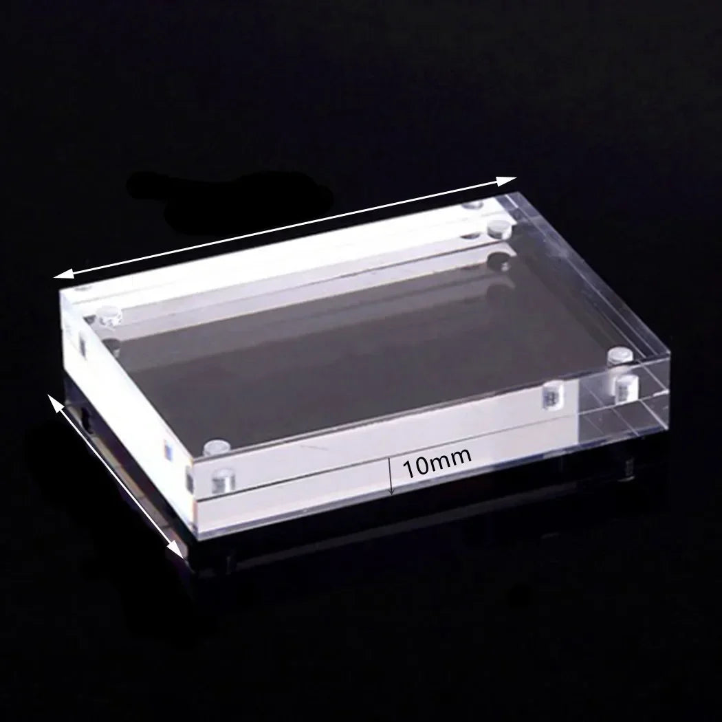 1 Pc Transparent Photo Frame Acrylic Magnetic Display Frame Poster Display Stand 3/5mm For Room Desk Home Decoration