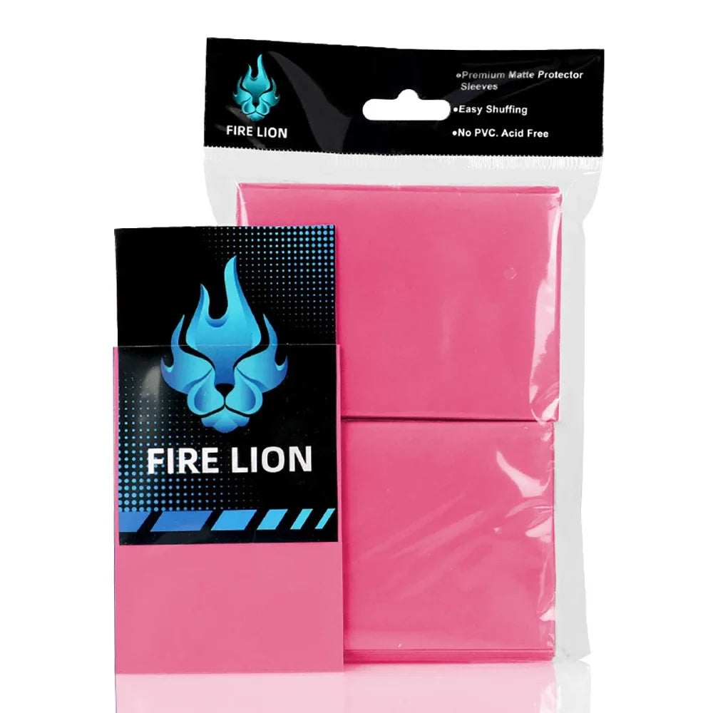 66x91mm 100PCS/Set Solid Matte Trading Card Sleeves Standard Size Card Protector for PTCG/TCG /MTG