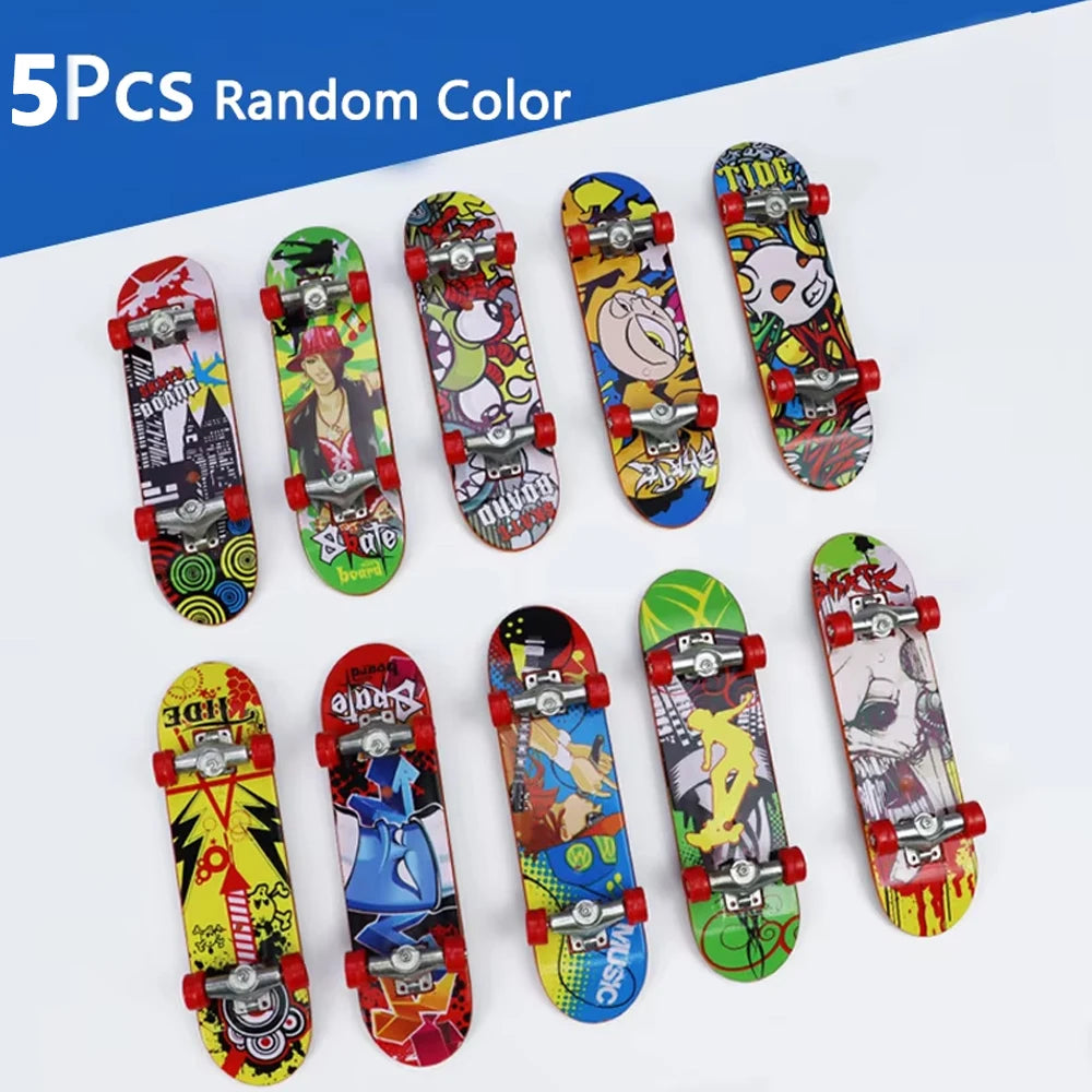 1/3/5pcs Mini Professional Finger Skateboards Funny Fingertip Fingerboard Anti Stress Sensory Toys For Boys Party Favors Gifts
