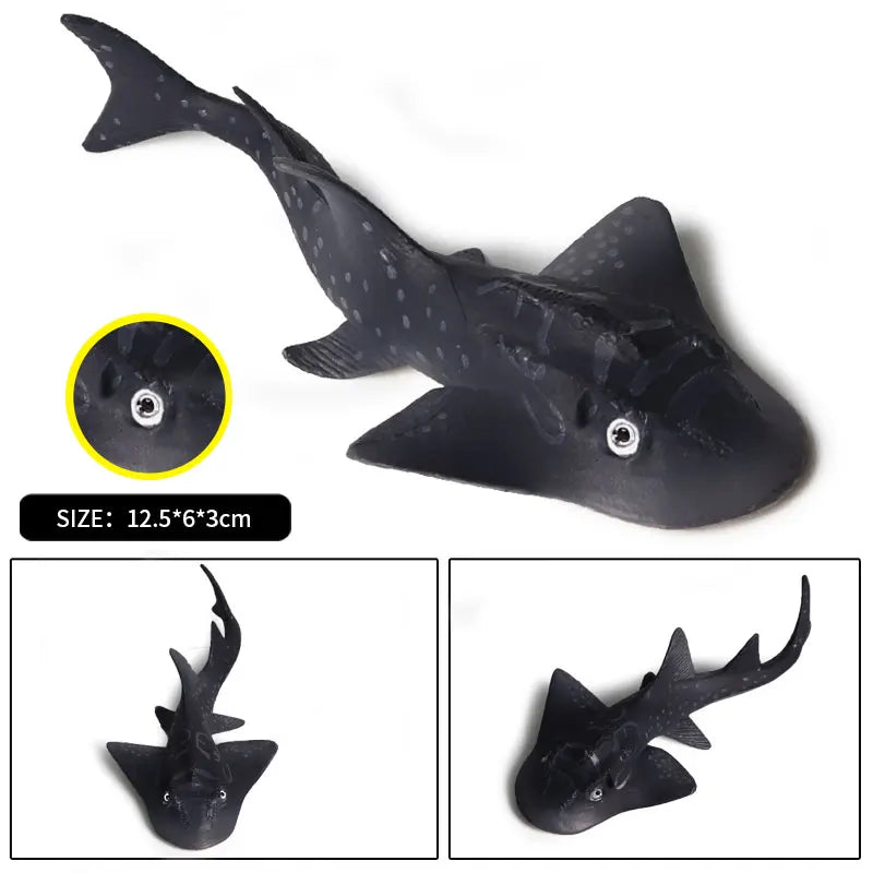 Oenux Sea Life Animals Ray Devilray Mantaray Model Action Figures Figurines Ocean Marine Aquarium Education Kids Toy Gift