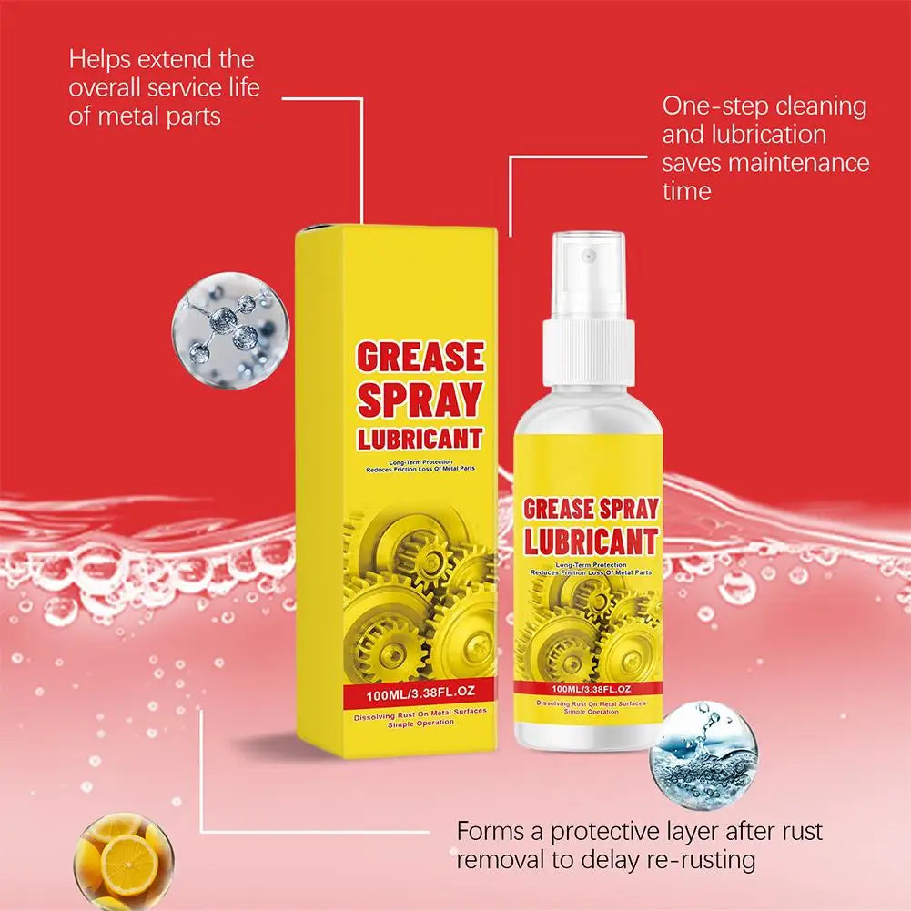 Rust Removal Lubricant Spray Multi-Purpose Rust Remover for Rust Prevention, Lubrication Car Maintenance Spray