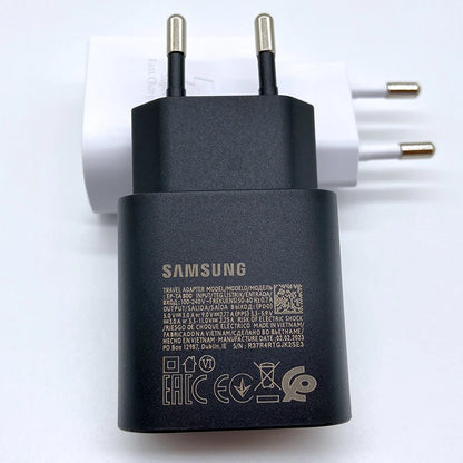 Samsung S24 25W Super Fast Charger PD Usb Type C Adapter Cargador For Samsung Galaxy S23 S22 Plus S21 ultra FE A55 A35 M55 A54
