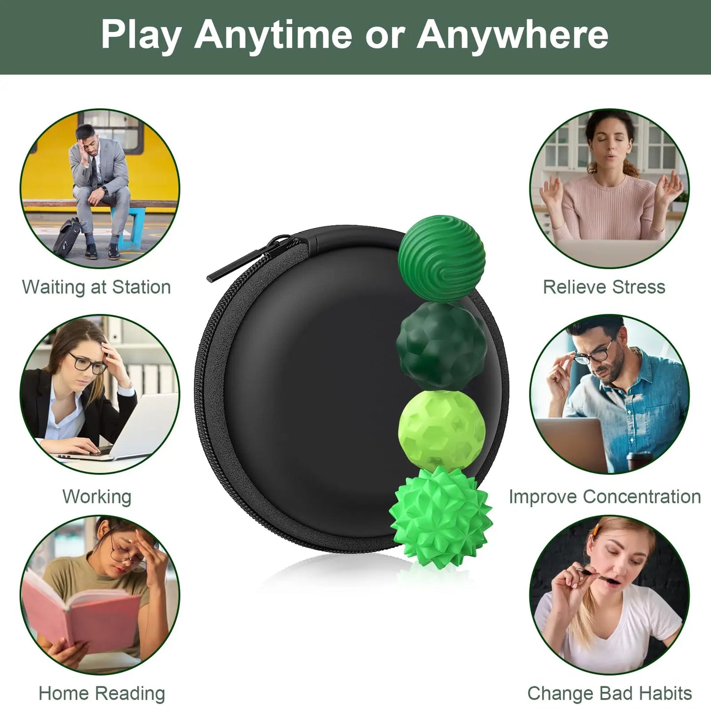 Silicone Sensory Magnetic Balls Stress Relief Anxiety Relief Toys for Adults  Fun Educational Cognitive Development