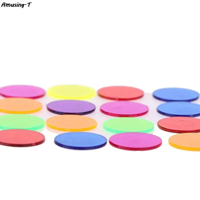 50PCS 15mm Plastic Poker Chips Casino Bingo Markers Token Family Game ToyCreative Gift Accessories