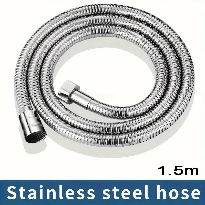 Bathroom Sink Faucet Head of A Shower High Pressure 5 Modes Adjustable with Hose Water Saving One-Key Stop Bathroom Accessories