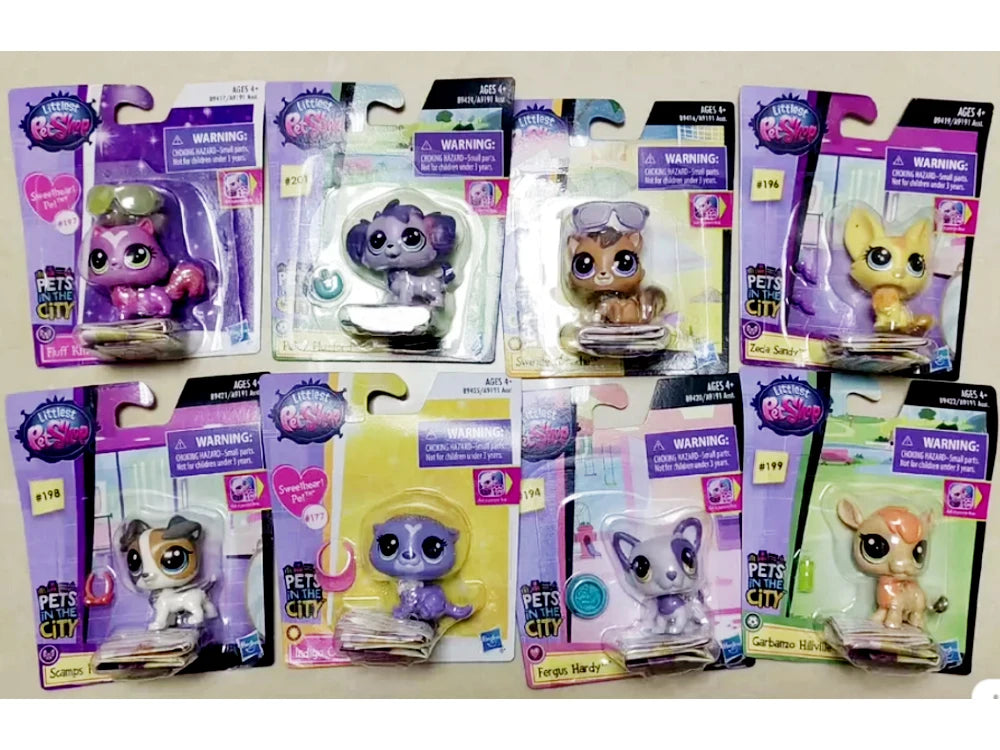 Hasbro Littlest Pet Shop Doll Toys Original Cute Animal Action Figure Mini Dolls Q Pets Toy Children Birthday Gifts Collection