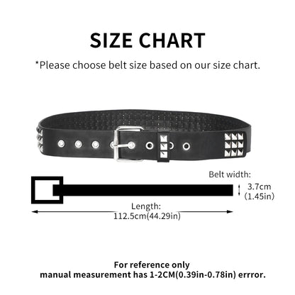 Trend Rivet Belt Heavy Metal Belt Men Women Punk Nightclub Rock Style Belt Jeans Belt Y2K Belt Fashion Decoration Women' Belt