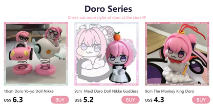 10cm Doro Yo-yo Doll Cute Figure Anime Games Peripheral Custom Model Doll Cute Decoration Toy Collections Holiday Gifts for boy