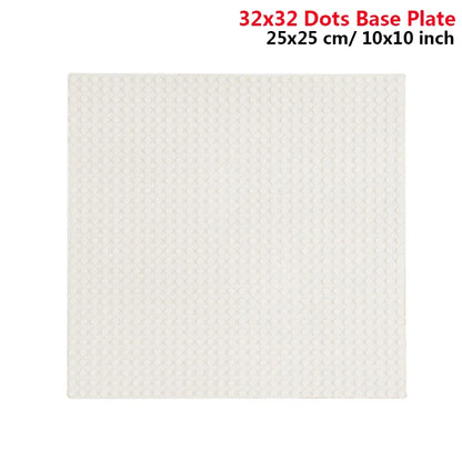 25.5*25.5cm 32x32 Baseplate Classic Building Blocks BASE PLATE BUILDING BLOCKS children bricks toy