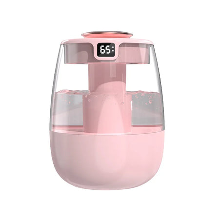 Air Humidifier Aroma Humidifier Double Spray Port Essential Oil Diffuser USB Water Humidifier with Light for Home Office