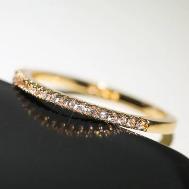 Exquisite Three Piece Set Inlay Blue Color Square Zircon Rings For Women Birthday Gift Accessories Fashion Custom Jewelry