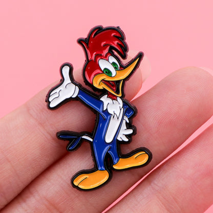 Cute Bird Enamel Pin Cartoon Badges on Backpack Brooches for Women Men Lapel Pins Funny Jewelry Cosplay Accessories Toys Gift
