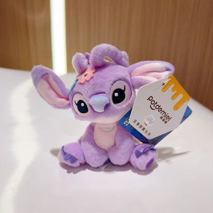 Original Disney Toy Story Stitch Kawaii Winnie Lotso Plush Doll Cartoon Stuffed Anime Keychain Pendant Strap Toys Gift For Kids
