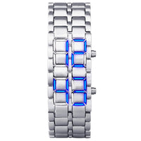 Silver Blue Lamp
