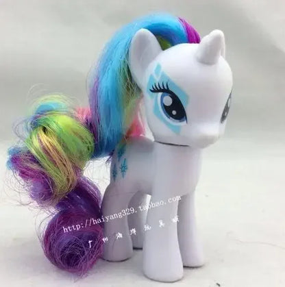 Genuine Hasbro My Little Pony Anime Figures Classic Twilight Luna Princesses Rarity Ornaments 8cm Collection Pony Toy Gifts