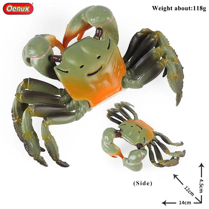 Oenux Ocean Animals Simulation Hermit Crab Nautiloidea Octopus Sea Life Model Figurines Action Figures Collection Kids Toy Gift