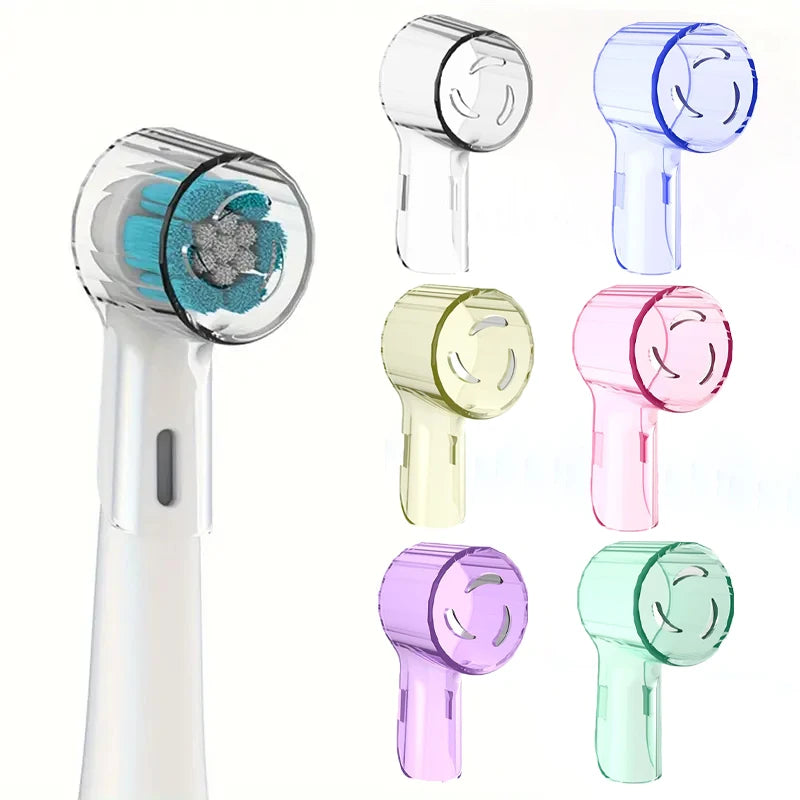 Toothbrush Dustproof Covers Caps Compatible with Braun Oral B Replacement Heads and iO Series Electric Toothbrush Head Protector