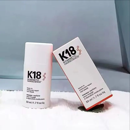 Original 50ml K18 Leave-In Molecular Repair Hair Mask Deep Conditioning Keratin Treatment Soft Hair Smoothing Healthy Hair Care