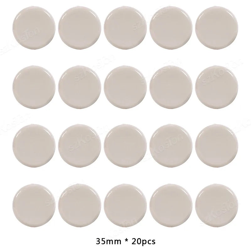 20Pcs Self-Adhesive Furniture Slides Stick-on Chair Leg Slider Bumper Pads Floor Protector for Table Sofa Carpet Tile Hardwood