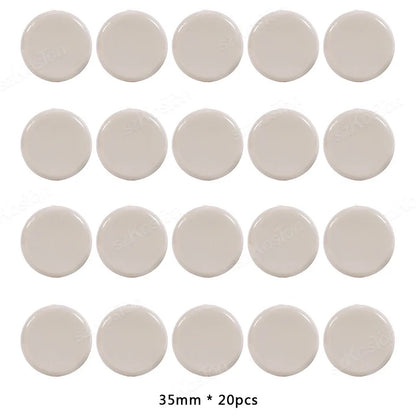 20Pcs Self-Adhesive Furniture Slides Stick-on Chair Leg Slider Bumper Pads Floor Protector for Table Sofa Carpet Tile Hardwood