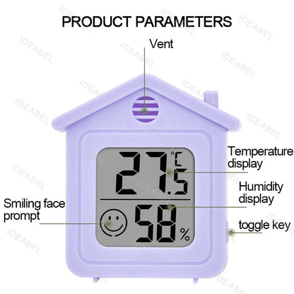 Indoor Mini Temperature and Humidity Meter, Bedroom Temperature Meter, Portable Electronic Digital Display, Humidity and Tempera