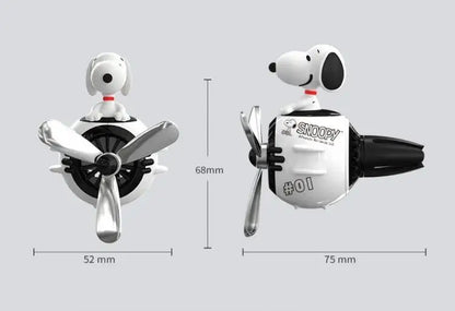 Snoopy Air Freshener Flying Propeller Pilot Series Car Accessories Anime Figures Aromatherapy Fragrance Diffuser Car Decor Gifts