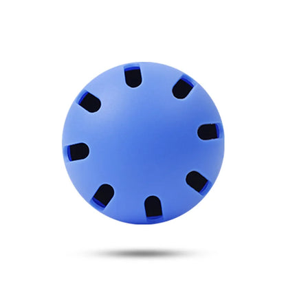 1A-5Pcs Baseball Practice Balls 74MM Super Soft Indoor & Outdoor Auxiliary Balls EVA Hollow Hole Balls Black & Blue Duplicates