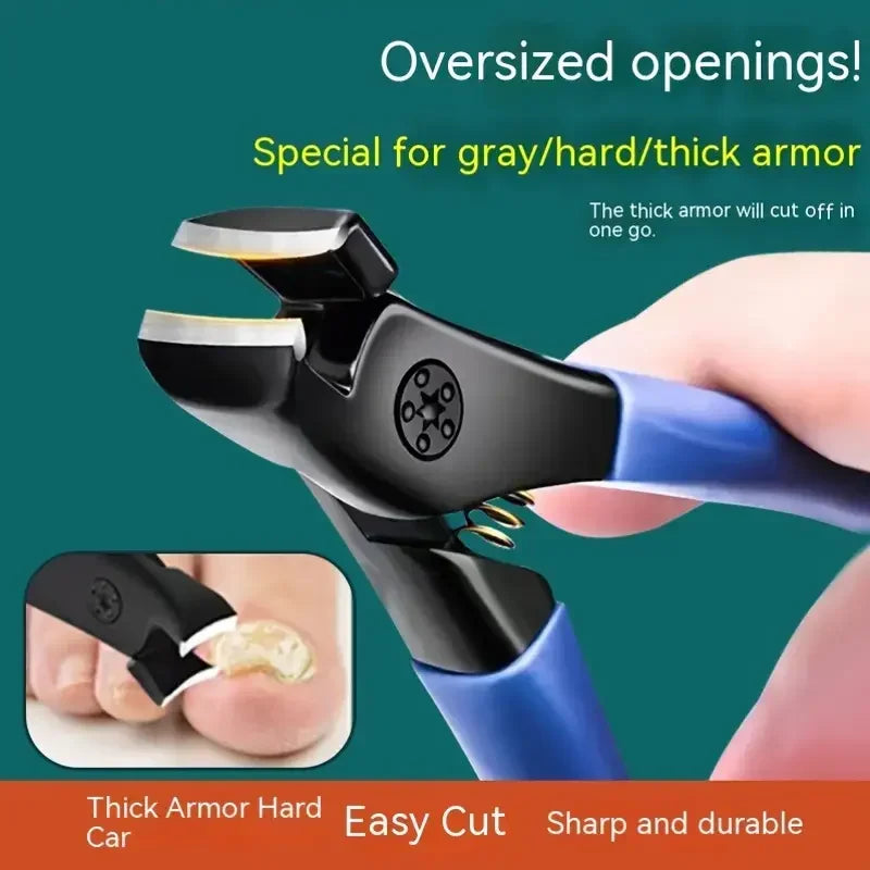 Professional Toenail Scissors - Extra Large Opening, Easy To Trimmer, High Quality, Ergonomic, Easy To Grip, Waterproof
