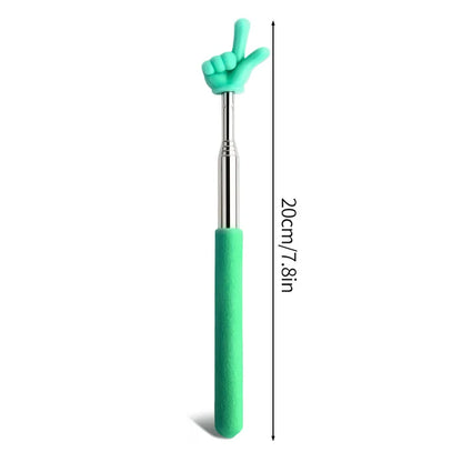 1pPointer Finger Stainless Steel Reading Sticks Telescopic Reading Finger Teaching Aids Gift for Teachers Pointer Finger Stick