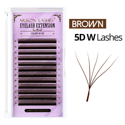 ARISON 3D/4D/5D/6D W-Shape Eyelashes Extension Premade Volume Fans YY-shape Lashes Faux Mink Soft Easy Faning Natural Lash