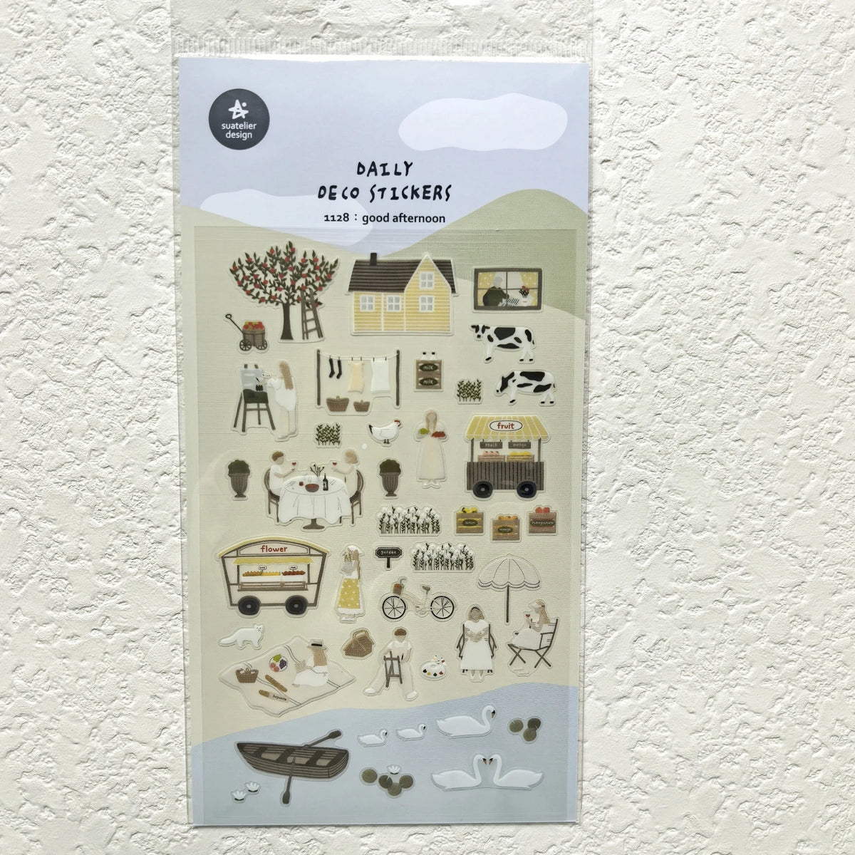 Korean Import Suatelier Travel Home Life Study Friend Stickers Scrapbooking Diy Journaling Diary Stationery Sticker School Gift