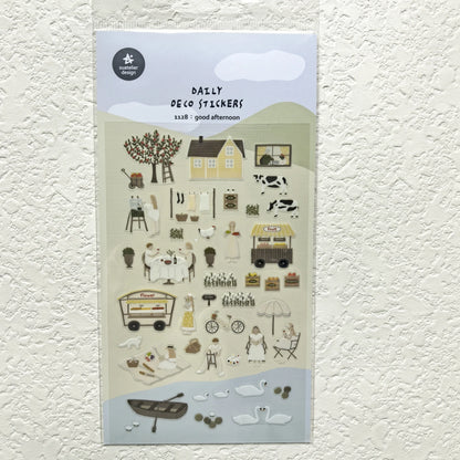 Korean Import Suatelier Travel Home Life Study Friend Stickers Scrapbooking Diy Journaling Diary Stationery Sticker School Gift