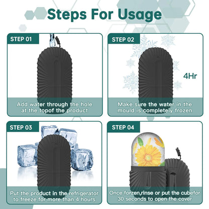 1/2/3pcs Ice Face Roller Facial Skincare Ice Roller Facial Roller GuaSha Face Tool Set Face Massage Roller Lifting Contouring