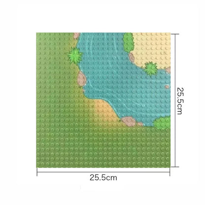 32X32 Dots Styles Classic Building Block Base Plate City View Traffic Road Figures Construction Toys Bricks Plastic Baseplates
