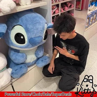 32/45/55cm Stitch Large Plush Doll Soft Cute Anime Periphery Sofa Pillow Bedhead Decor Accompany Toy Ornament Gift For Childs