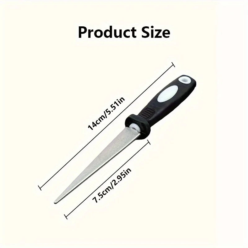 Diamond Sharpener Sharpener Metal Double Sand File Scissors Gardening Tools Sharpener