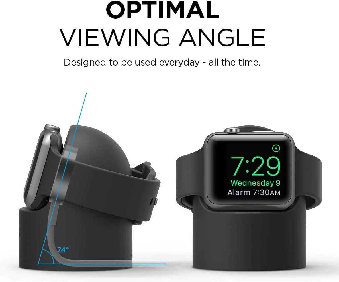 Charger Stand For Apple Watch Series 9 8 Ultra 7 6 5 SE 4 3 2 Charger Dock Station Silicone Bracket Iwatch Charging Cable Holder