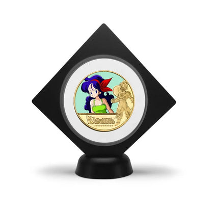 Dragon Ball Gold Plated Gold Coin Son Goku Vegeta Commemorative Coins Children Classic Anime Peripherals Collection Toy Souvenir
