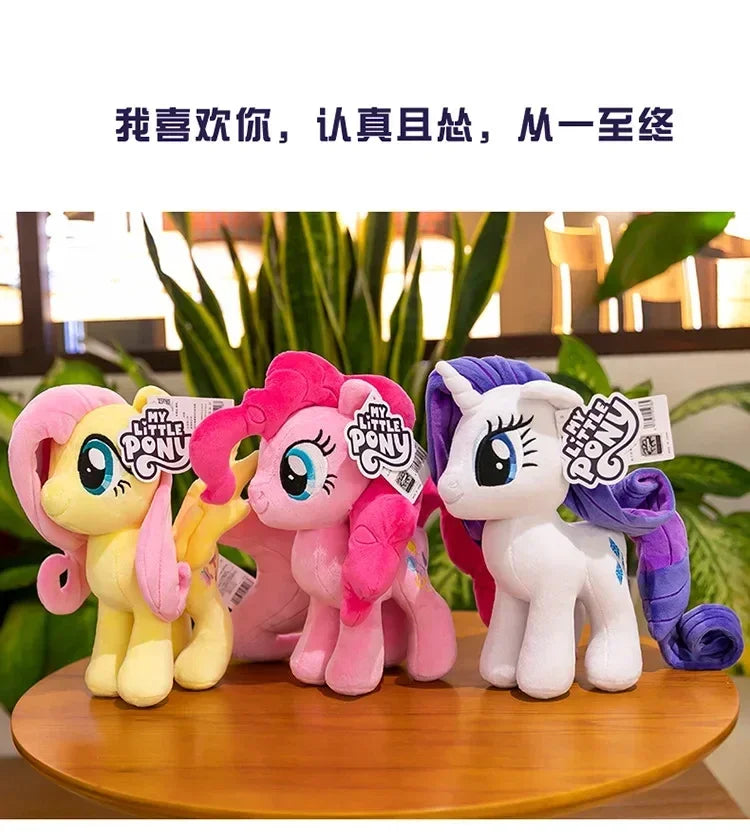 30Cm Genuine My Little Pony Plush Toy Kawaii Friendship Is Magic Plushies Doll Rarity Sofa Pillow Cartoon Rainbow Dash Kids Gift